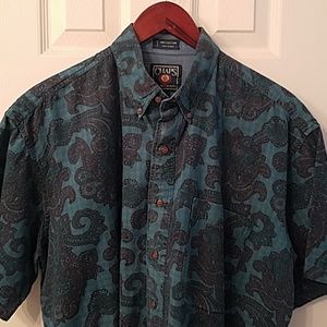 Vintage Chaps Ralph Lauren Floral SS Shirt L